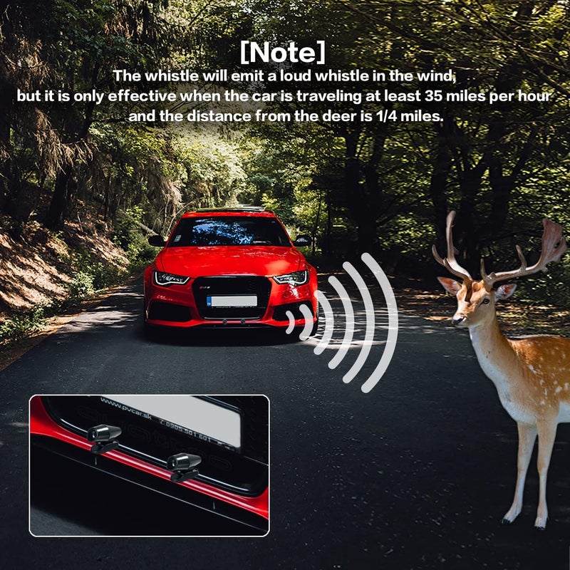 AOCISKA 8 Pieces Deer Whistle,Deer Warning Whistles Device for Car,Save Deer Whistles Repellent Devices,Deer Whistles for Vehicles,Car Deer Warning Devices Animal Alert for Cars Trucks Motorcycles - Image 4